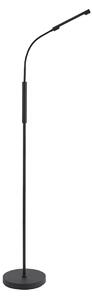 Lampada da terra moderna nera con LED dimmerabile a 3 livelli ricaricabile - Statler