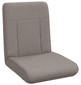 VidaXL Poltrona regolabile in tessuto color taupe