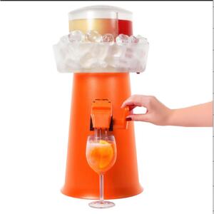 La Macchina per fare fare Gli SPRIZZ 18-20 bicchieri a casa tua Dimensioni 30x40x h 42cm puoi Offrire cocktail senza lavorare Brevettato e 100% made in Italy colore Arancio
