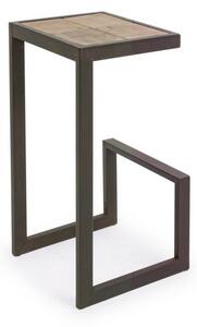 Sgabello Bar Blocks H70 in Metallo