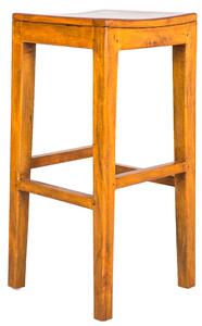 Sgabello 35x35xH75 cm in Legno Collezione Hollywood Multicolor e Marrone