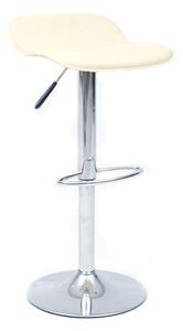 Sgabello in Similpelle Beige Design Moderno per Bar Casa Cucina Pub