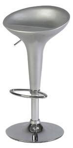 Sgabello da Bar Grigio con Alzata a Gas Seduta in ABS Tosini Hc 148G