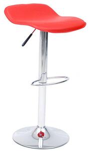 Sgabello in Similpelle Rosso Design Moderno per Bar Casa Cucina Pub