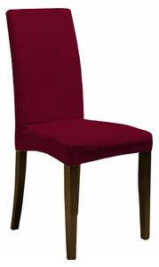 Set 2 Coprisedie con Schienale Elasticizzati in Poliestere Bordeaux