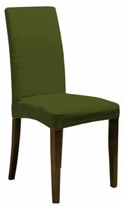 Set 2 Coprisedie con Schienale Elasticizzati in Poliestere Verde Scuro