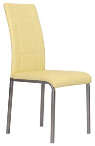 Sedia imbottita 42x53x94 cm in Similpelle Kade Crema