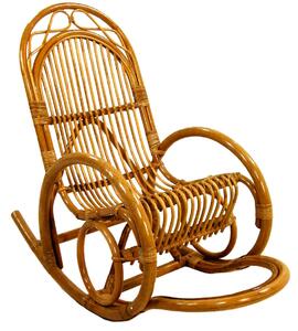 Sedia a Dondolo in Rattan Fabio Miele