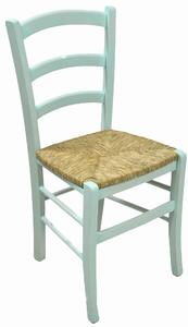 Sedia in Legno di Faggio e Paglia Paesana Verde