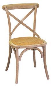 Sedia in Legno di Olmo 51x55H46,5/89cm Cross Naturale