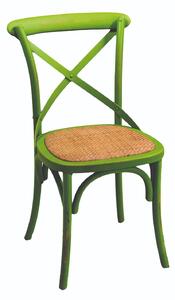 Sedia in Legno di Betulla 51x55H46,5/89cm Verde Antico