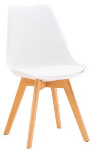 Sedia 45x55x88 cm in Poliuretano e Legno Isla Bianca