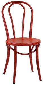 Sedia in Metallo Bristol Rosso