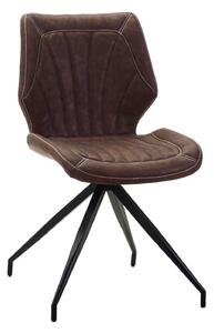 Sedia in Similpelle 58x46H80,5 cm Marrone