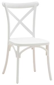 Sedia 90x43x43 cm in Polipropilene Retrò Bianca
