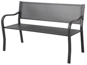 Panca 2 Posti 128x53x80 cm in Ferro Vorghini Lazise Antracite