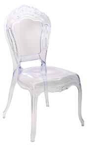 Sedia da Interno in Metacrilato 43x45x97 cm Trasparente
