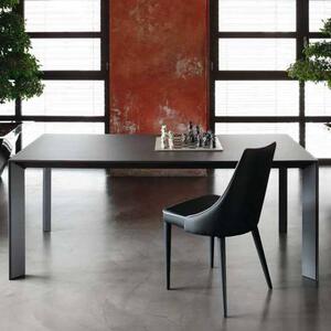 Set 4 Sedie 47x45x46 cm in Similpelle da Interno Nero