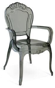 Sedia 45x42x97 cm in Metacrilato da Interno Chimera Grigia Trasparente