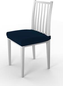 Set 2 Coprisedie Elasticizzati in Poliestere Blu Scuro