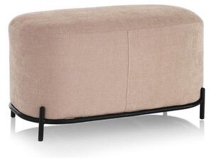 Panca 82x42x45 cm in Tessuto Rosa