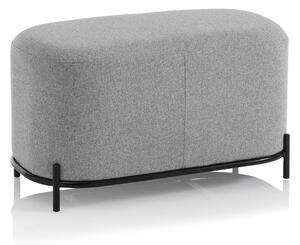 Panca 82x42x45 cm in Tessuto Grigio