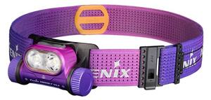 Fenix HM65RTV20NBL - Lampada frontale ricaricabile dimmerabile LED/USB IP68 viola