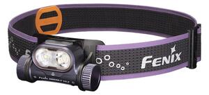 Fenix HM65RTV20PRP - Lampada frontale ricaricabile dimmerabile LED/USB IP68 nero/viola