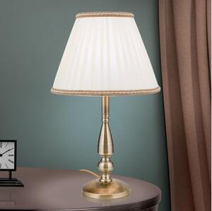 Orion LA 4-1085/1 - Lampada da tavolo TONIA 1xE27/60W/230V diametro 30 cm bianco/bronzo