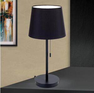 Orion LA 4-1205/1 - Lampada da tavolo con porta USB LUDWIG 1xE27/40W/230V nero