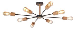 Top Light Star 8 - Lampadario a sospensione con supporto rigido STAR 8xE27/40W/230V pino