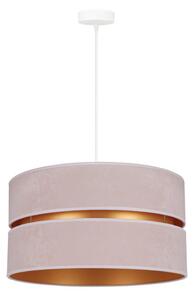 Duolla - Lampadario a sospensione con filo DUO 1xE27/15W/230V color crema/oro