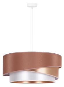 Duolla - Lampadario a sospensione con filo KOBO 1xE27/15W/230V beige/oro/bianco