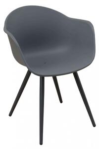 Sedia Sestriere 61x61x80 h cm in Plastica Antracite