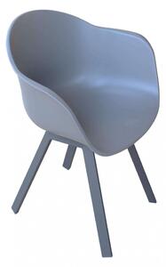 Poltrona Maui 63x55x79 h cm in Plastica Antracite