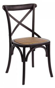 Sedia Cross Nero in Legno