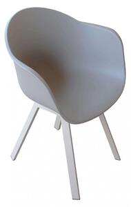 Poltrona Maui 63x55x79 h cm in Plastica Tortora