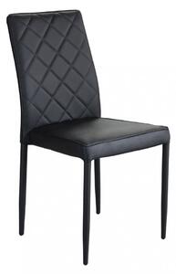 Sedia Blossom 41x50x91 h cm in Similpelle Nero