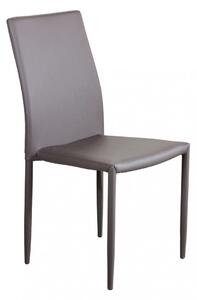 Sedia Cammie 41x50x91 h cm in Similpelle Marrone