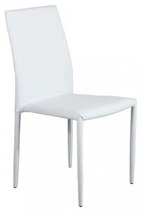 Sedia Cammie 41x50x91 h cm in Similpelle Bianco