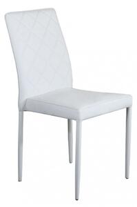 Sedia Blossom 41x50x91 h cm in Similpelle Bianco