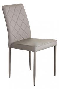 Sedia Blossom 41x50x91 h cm in Similpelle Tortora