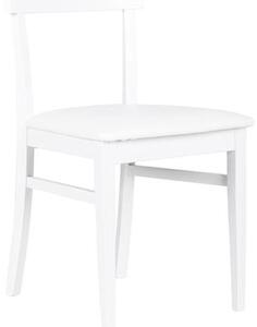 Set 2 Sedie 44x45xH82 cm in Similpelle Monaco Bianco