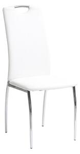 Sedia Imbottita 102x48x43 cm in Similpelle Alba Bianca
