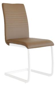 Sedia Imbottita 43x60x93 cm in Similpelle Lounge Cappuccino
