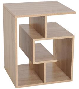 Libreria a 3 livelli in Legno Rovere 45x40x55 cm