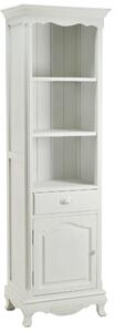 Mobile Libreria 1 Anta 1 Cassetto in Legno Basilea Bianco Anticato