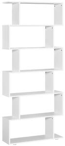 Libreria di Design Mobili Ufficio Scaffale in Legno 80x24x191 cm Bianco