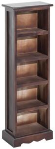 Libreria 5 Ripiani in Legno Marrone 30x17x90 cm