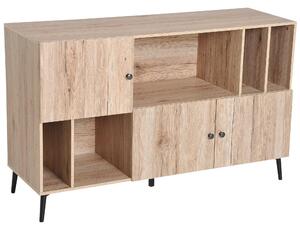 Libreria in Stile Nordico Rovere 120x38.5x74 cm